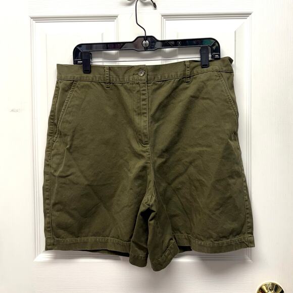 Ralph Lauren Pants - Lauren Ralph Lauren Shorts, High Waist Chino, 100% Cotton, Women's Size 12